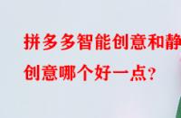 拼多多智能創(chuàng)意和靜態(tài)創(chuàng)意哪個好一點(diǎn)？